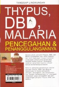 Thypus, DBD, Malaria Pencegahan dan Penanggulangannya