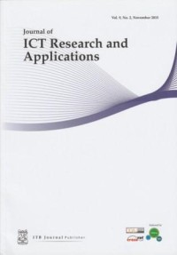 Journal of ICT Research and Applications, Vol. 9 No. 2, November 2015