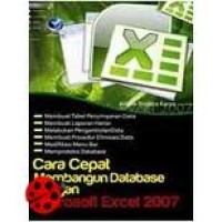 Cara Cepat Membangun Database dengan Micosoft Excel 2007