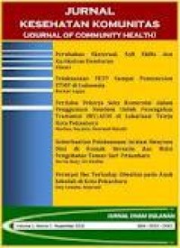 Jurnal Kesehatan Komunitas (Jurnal Of Community Health) No.3